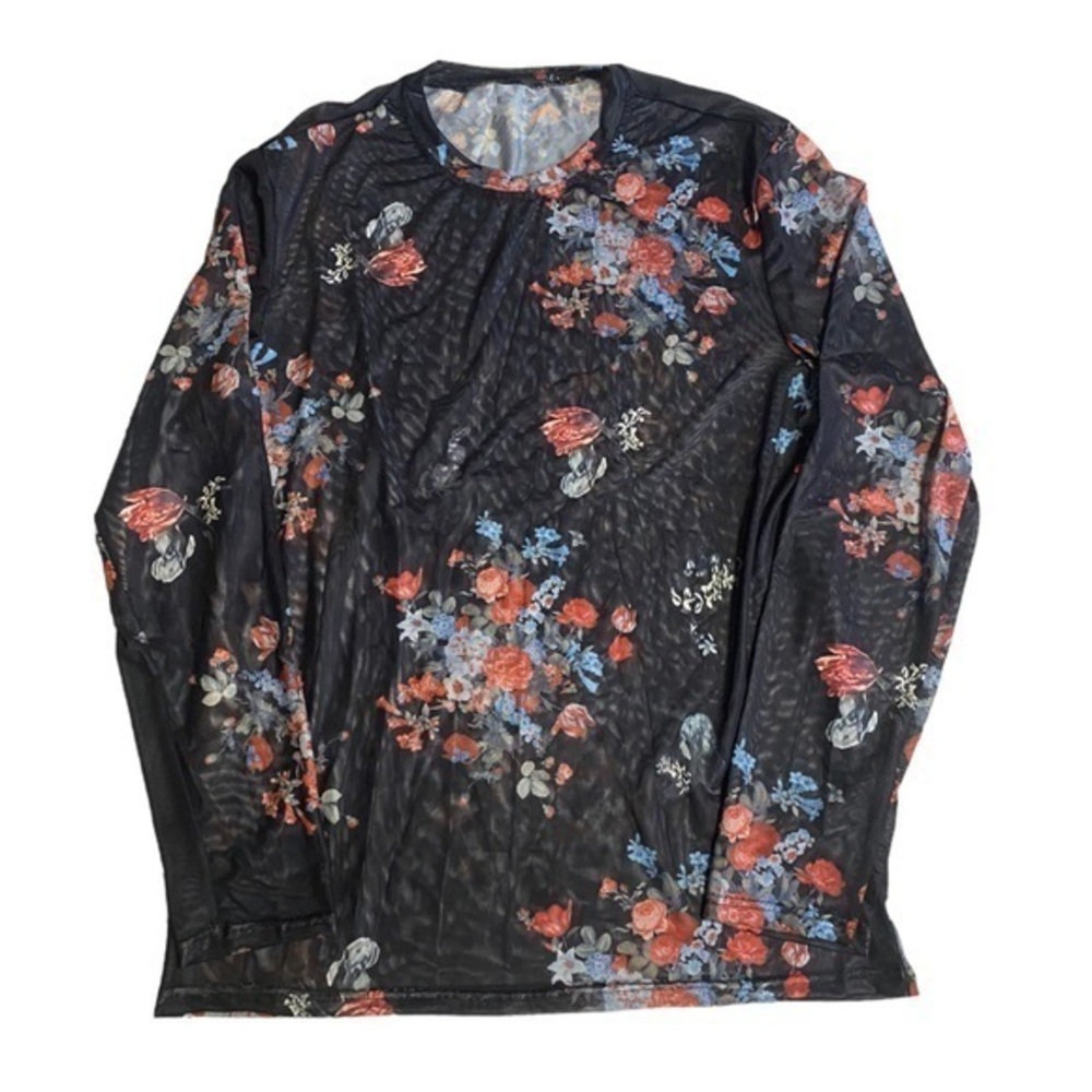 NWOT - Men’s Super Lightweight Floral Pattern Print Athletic Long-sleeve Shirt